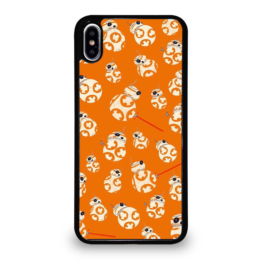 BB-8 DROID ROBOT STAR WARS PATTERN iPhone XS Max Case Cover
