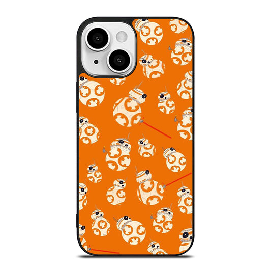 BB 8 DROID ROBOT STAR WARS PATTERN iPhone 13 Mini Case Cover