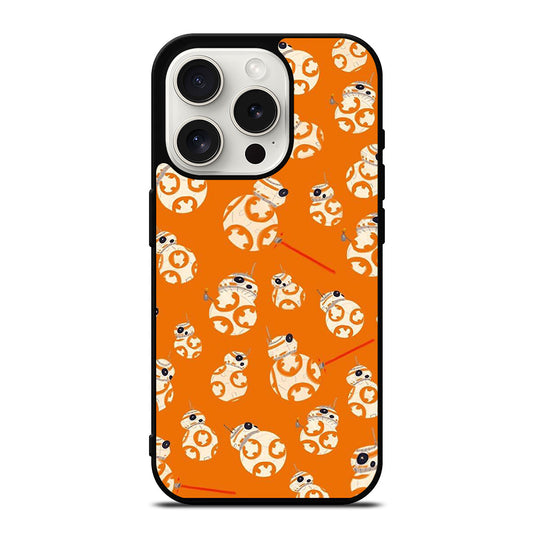 BB-8 DROID ROBOT STAR WARS PATTERN iPhone 15 Pro Case Cover