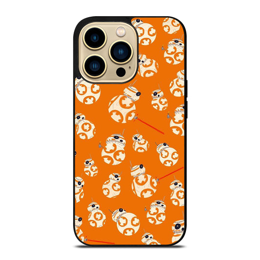 BB-8 DROID ROBOT STAR WARS PATTERN iPhone 14 Pro Max Case Cover