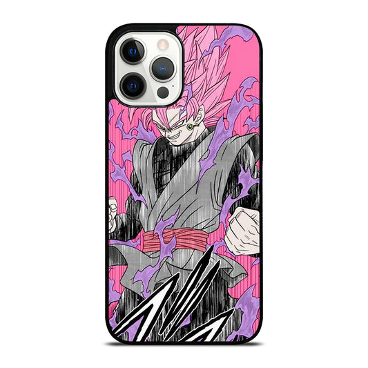 BLACK GOKU DRAGON BALL ART iPhone 12 Pro Max Case Cover