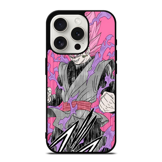 BLACK GOKU DRAGON BALL ART iPhone 15 Pro Case Cover