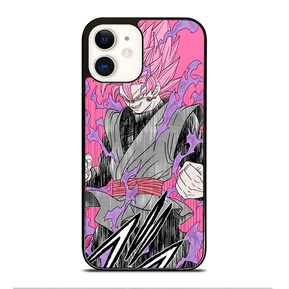 BLACK GOKU DRAGON BALL ART iPhone 12 Case Cover