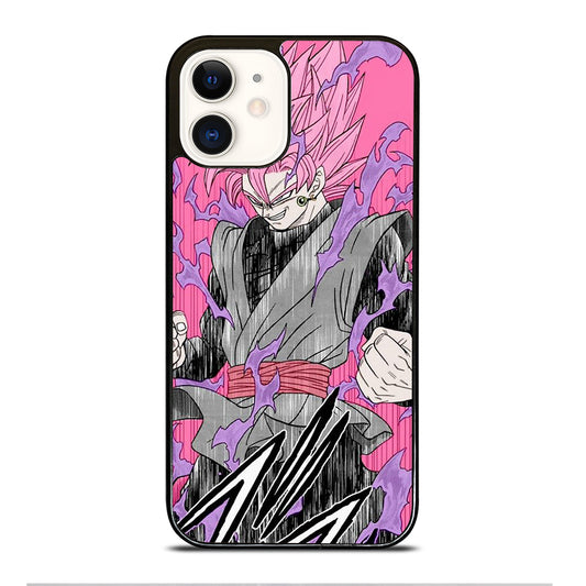 BLACK GOKU DRAGON BALL ART iPhone 12 Case Cover