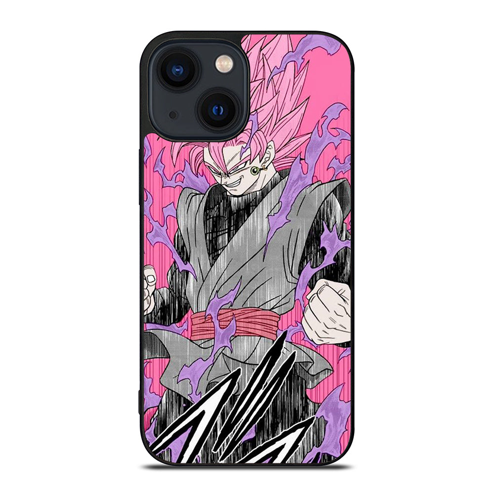 BLACK GOKU DRAGON BALL ART iPhone 14 Plus Case Cover