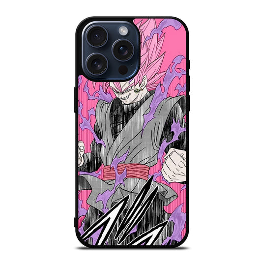 BLACK GOKU DRAGON BALL ART iPhone 15 Pro Max Case Cover