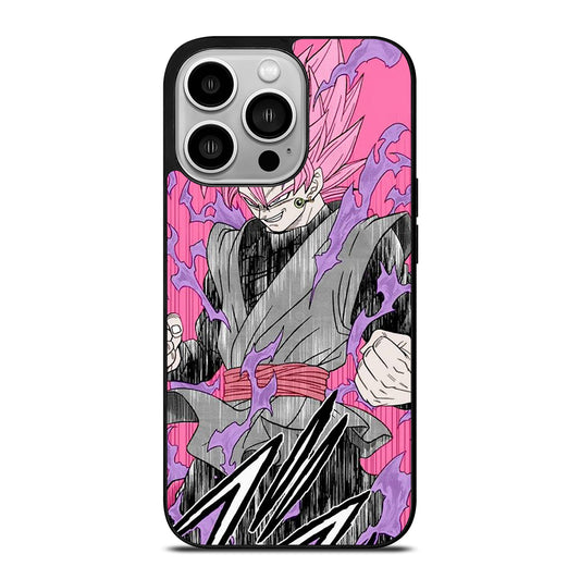 BLACK GOKU DRAGON BALL ART iPhone 14 Pro Case Cover