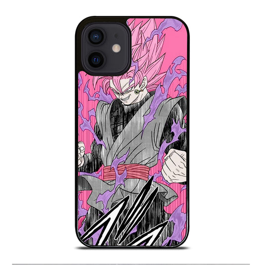 BLACK GOKU DRAGON BALL ART iPhone 12 Mini Case Cover