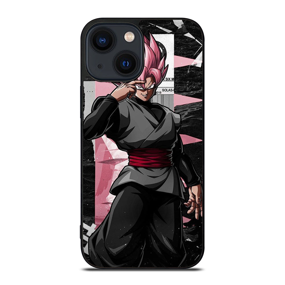BLACK GOKU DRAGON BALL SSJ ROSE iPhone 14 Plus Case Cover