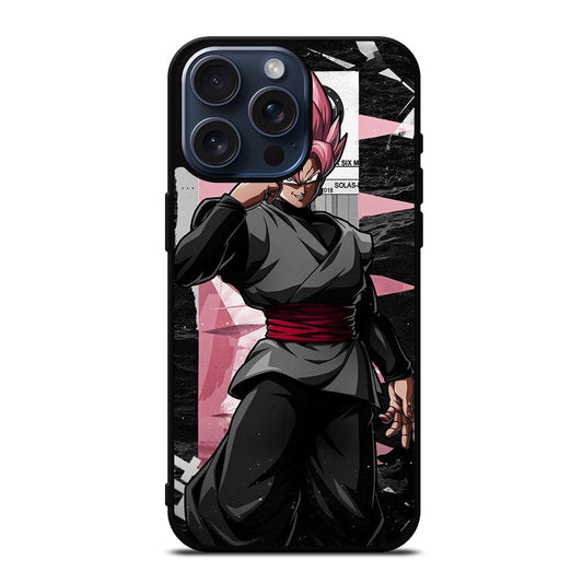 BLACK GOKU DRAGON BALL SSJ ROSE iPhone 15 Pro Max Case Cover