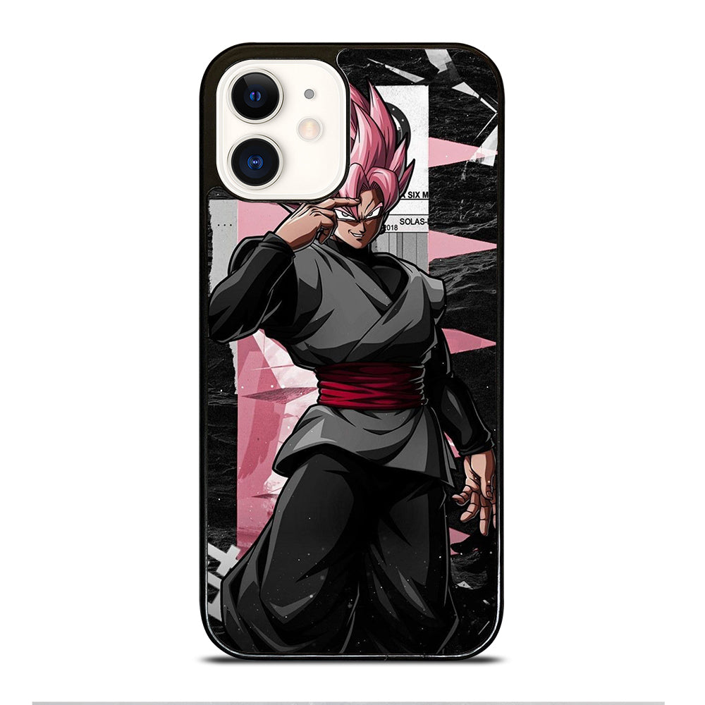 BLACK GOKU DRAGON BALL SSJ ROSE iPhone 12 Case Cover