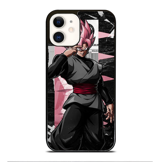 BLACK GOKU DRAGON BALL SSJ ROSE iPhone 12 Case Cover