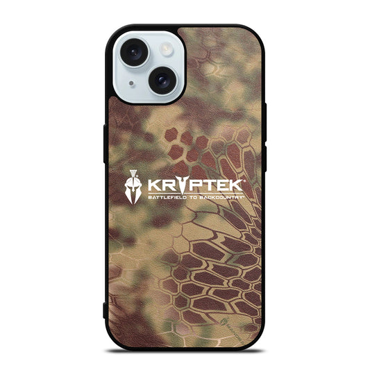 BLACK KRYPTEK NOMAD 3 iPhone 15 Case Cover