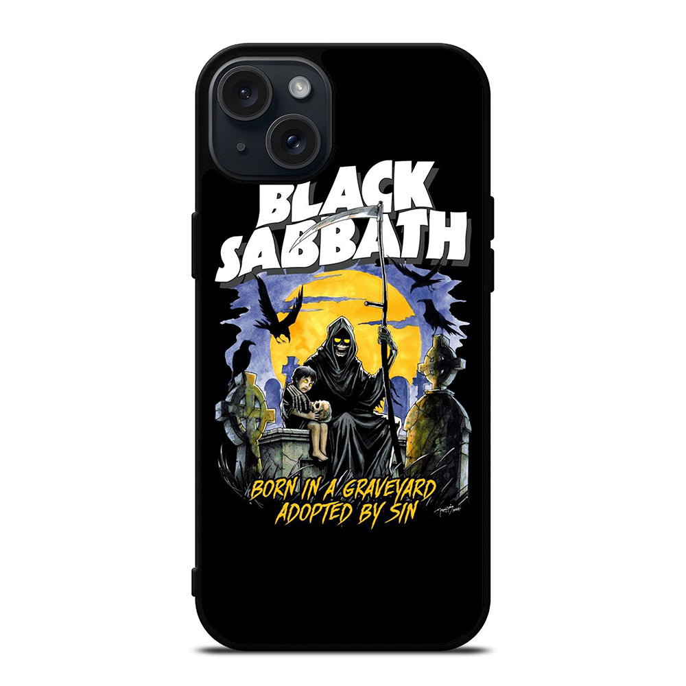 BLACK SABBATH BAND POSTER iPhone 15 Plus Case Cover