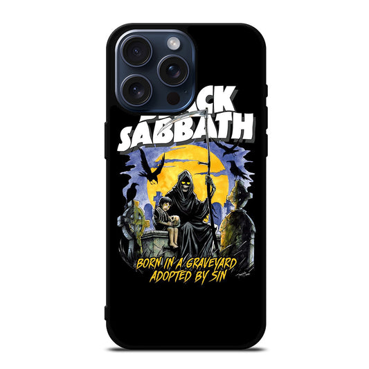 BLACK SABBATH BAND POSTER iPhone 15 Pro Max Case Cover
