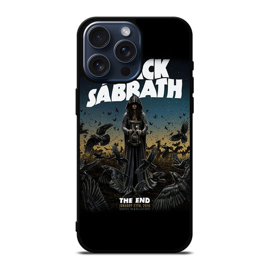 BLACK SABBATH BAND THE END iPhone 15 Pro Max Case Cover