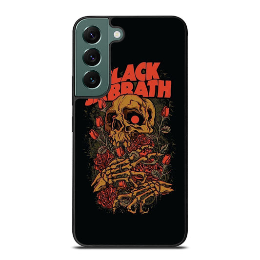 BLACK SABBATH ROSE SKULL BAND Samsung Galaxy S22 Case Cover