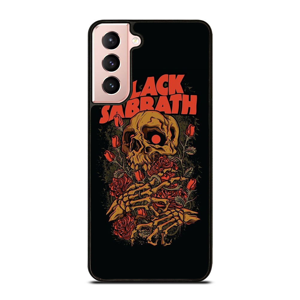 BLACK SABBATH ROSE SKULL BAND Samsung Galaxy S21 Case Cover