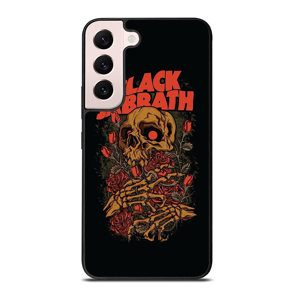 BLACK SABBATH ROSE SKULL BAND Samsung Galaxy S22 Plus Case Cover