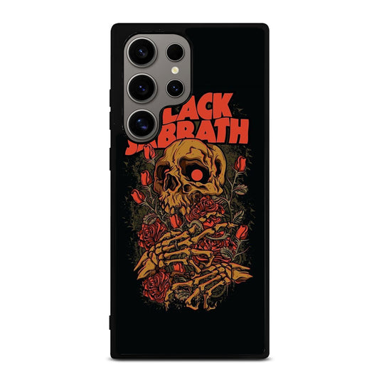 BLACK SABBATH ROSE SKULL BAND Samsung Galaxy S24 Ultra Case Cover