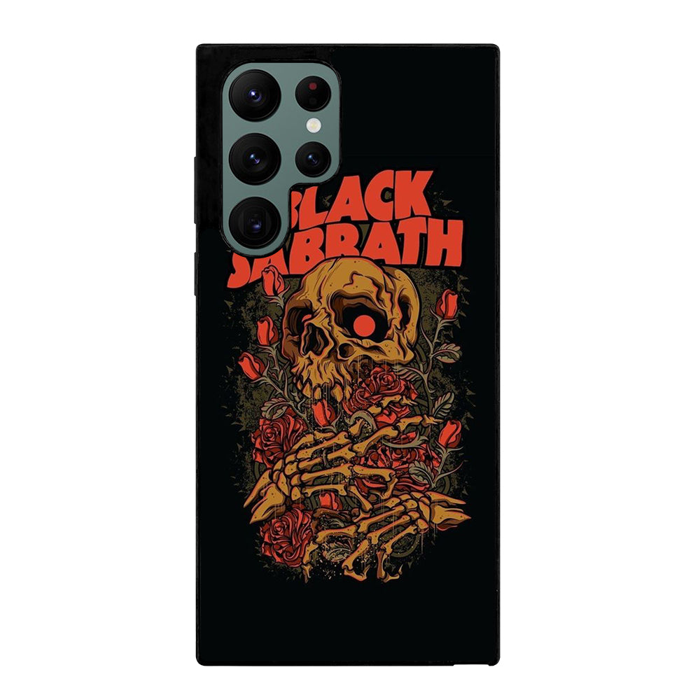 BLACK SABBATH ROSE SKULL BAND Samsung Galaxy S22 Ultra Case Cover