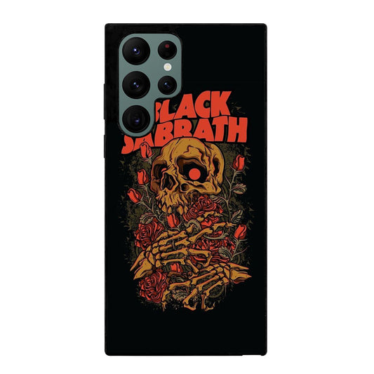 BLACK SABBATH ROSE SKULL BAND Samsung Galaxy S22 Ultra Case Cover