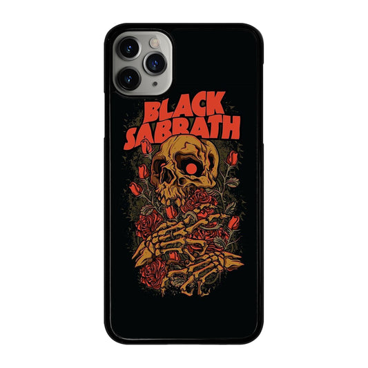 BLACK SABBATH ROSE SKULL BAND iPhone 11 Pro Max Case Cover