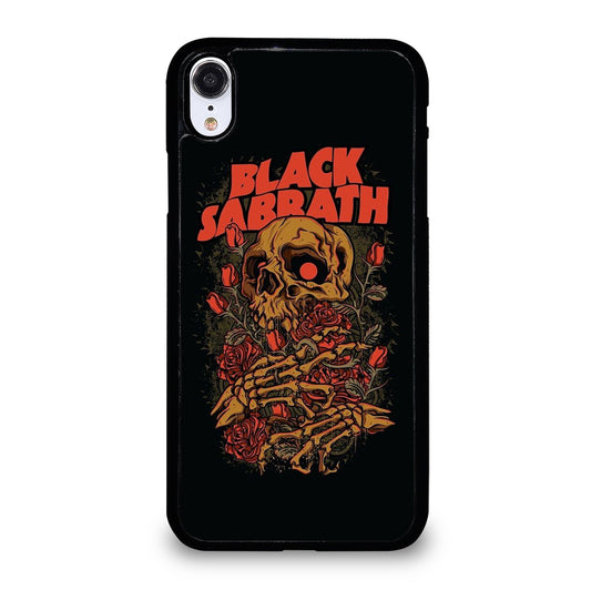 BLACK SABBATH ROSE SKULL BAND iPhone XR Case Cover