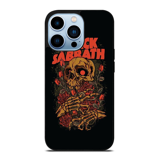BLACK SABBATH ROSE SKULL BAND iPhone 13 Pro Max Case Cover