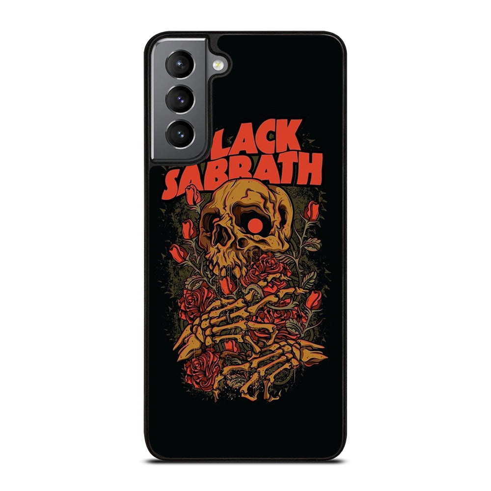 BLACK SABBATH ROSE SKULL BAND Samsung Galaxy S21 Plus Case Cover