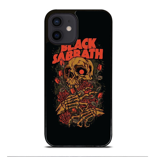BLACK SABBATH ROSE SKULL BAND iPhone 12 Mini Case Cover