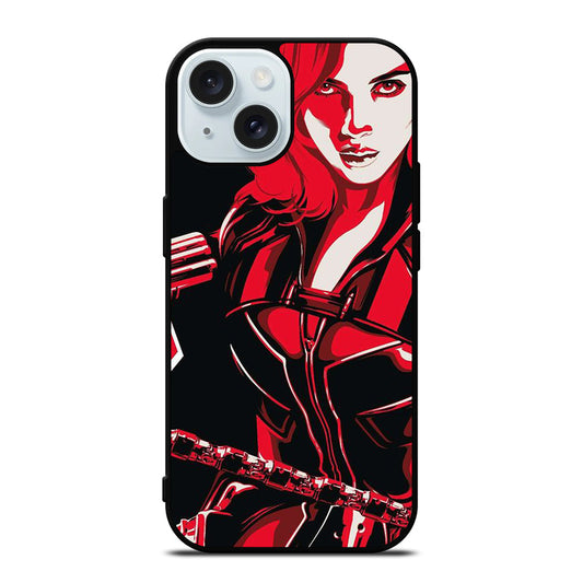 BLACK WIDOW iPhone 15 Case Cover
