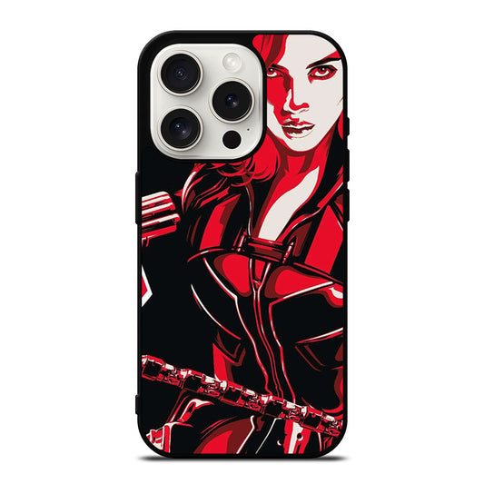 BLACK WIDOW iPhone 15 Pro Case Cover