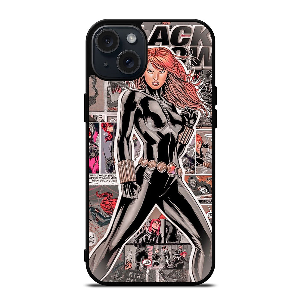 BLACK WIDOW COMIC iPhone 15 Plus Case Cover