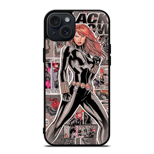 BLACK WIDOW COMIC iPhone 15 Plus Case Cover