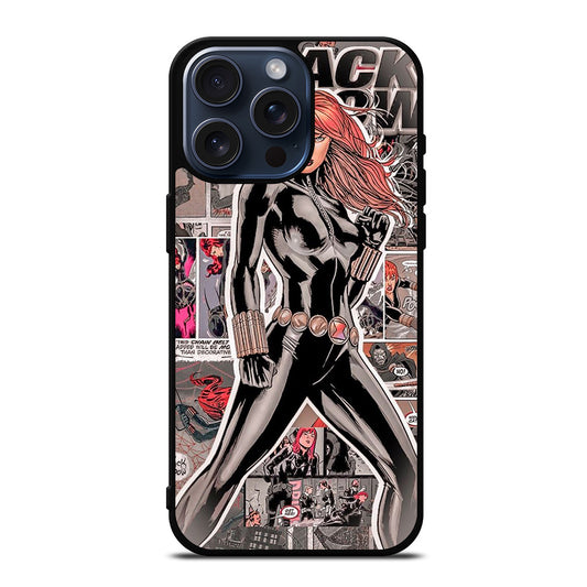 BLACK WIDOW COMIC iPhone 15 Pro Max Case Cover