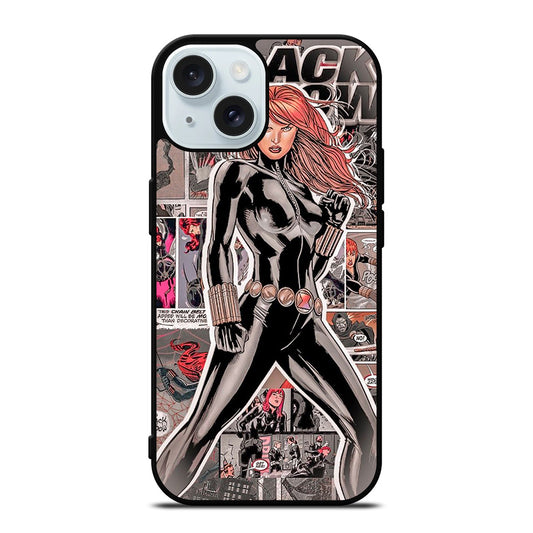 BLACK WIDOW COMIC iPhone 15 Case Cover