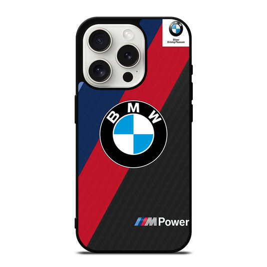 BMW LOGO CARBON iPhone 15 Pro Case Cover