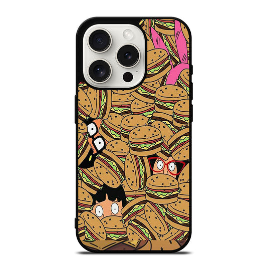 BOB'S BURGERS PATTERN iPhone 15 Pro Case Cover