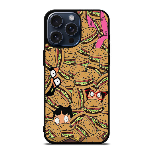 BOB'S BURGERS PATTERN iPhone 15 Pro Max Case Cover