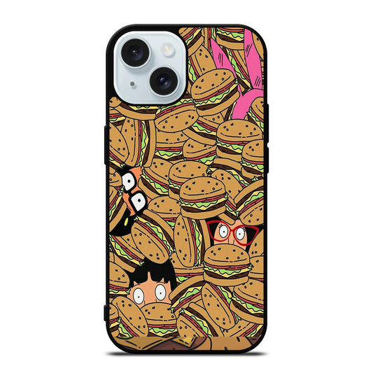 BOB'S BURGERS PATTERN iPhone 15 Case Cover