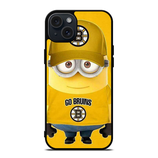 BOSTON BRUINS MINION iPhone 15 Plus Case Cover