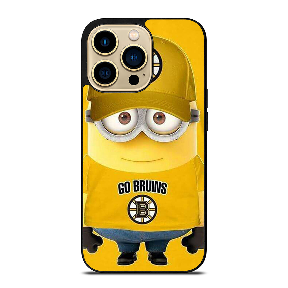 BOSTON BRUINS MINION iPhone 14 Pro Max Case Cover