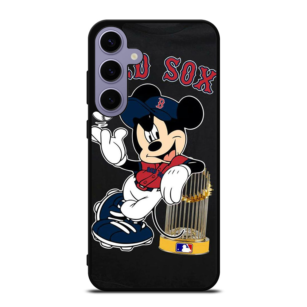 BOSTON RED SOX MICKEY MOUSE Samsung Galaxy S24 Plus Case Cover