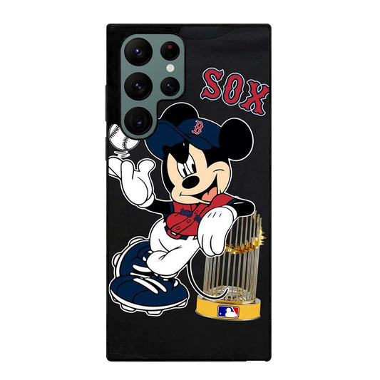 BOSTON RED SOX MICKEY MOUSE Samsung Galaxy S22 Ultra Case Cover