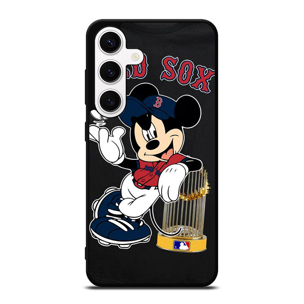 BOSTON RED SOX MICKEY MOUSE Samsung Galaxy S24 Case Cover