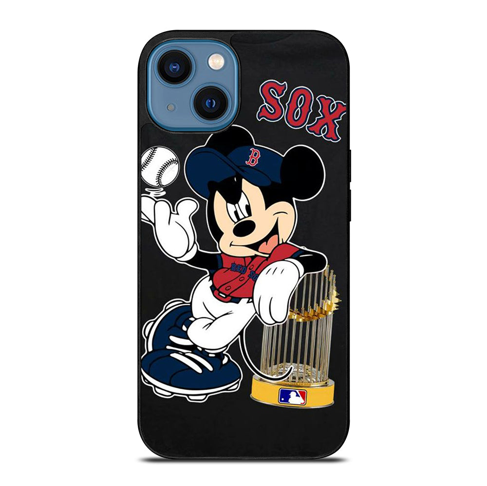 BOSTON RED SOX MICKEY MOUSE iPhone 14 Case Cover