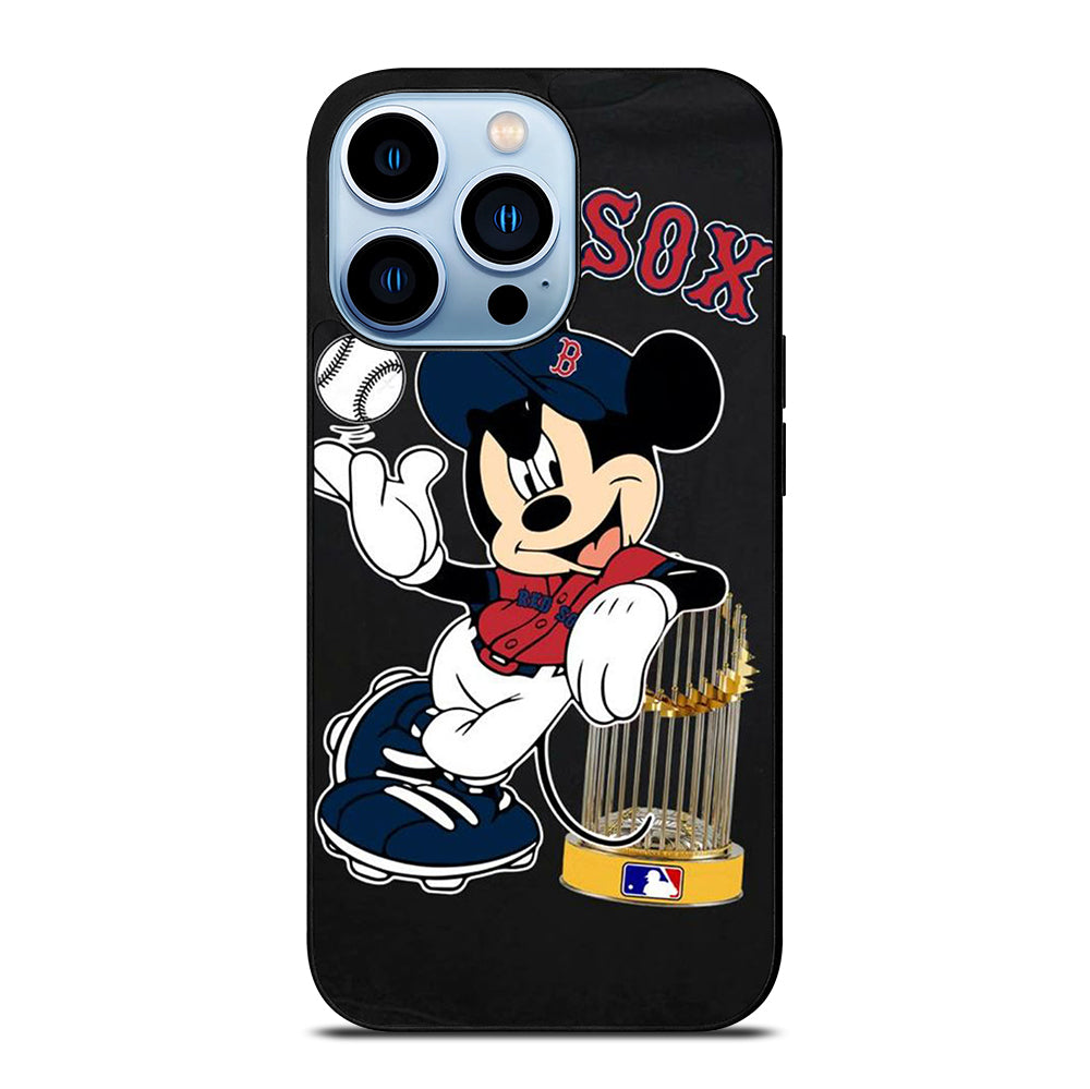 BOSTON RED SOX MICKEY MOUSE iPhone 13 Pro Max Case Cover