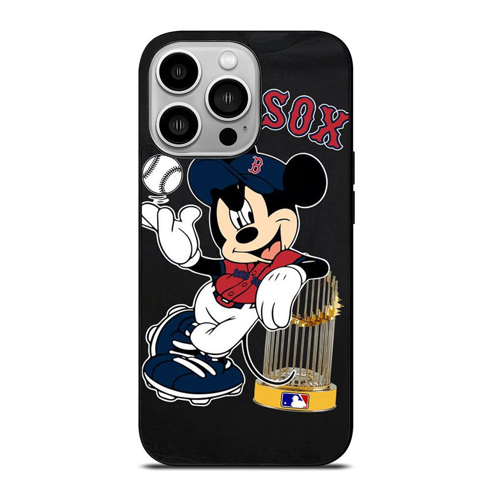 BOSTON RED SOX MICKEY MOUSE iPhone 14 Pro Case Cover