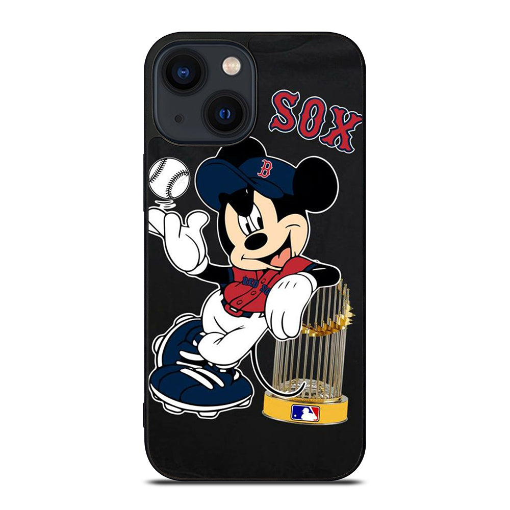 BOSTON RED SOX MICKEY MOUSE iPhone 14 Plus Case Cover
